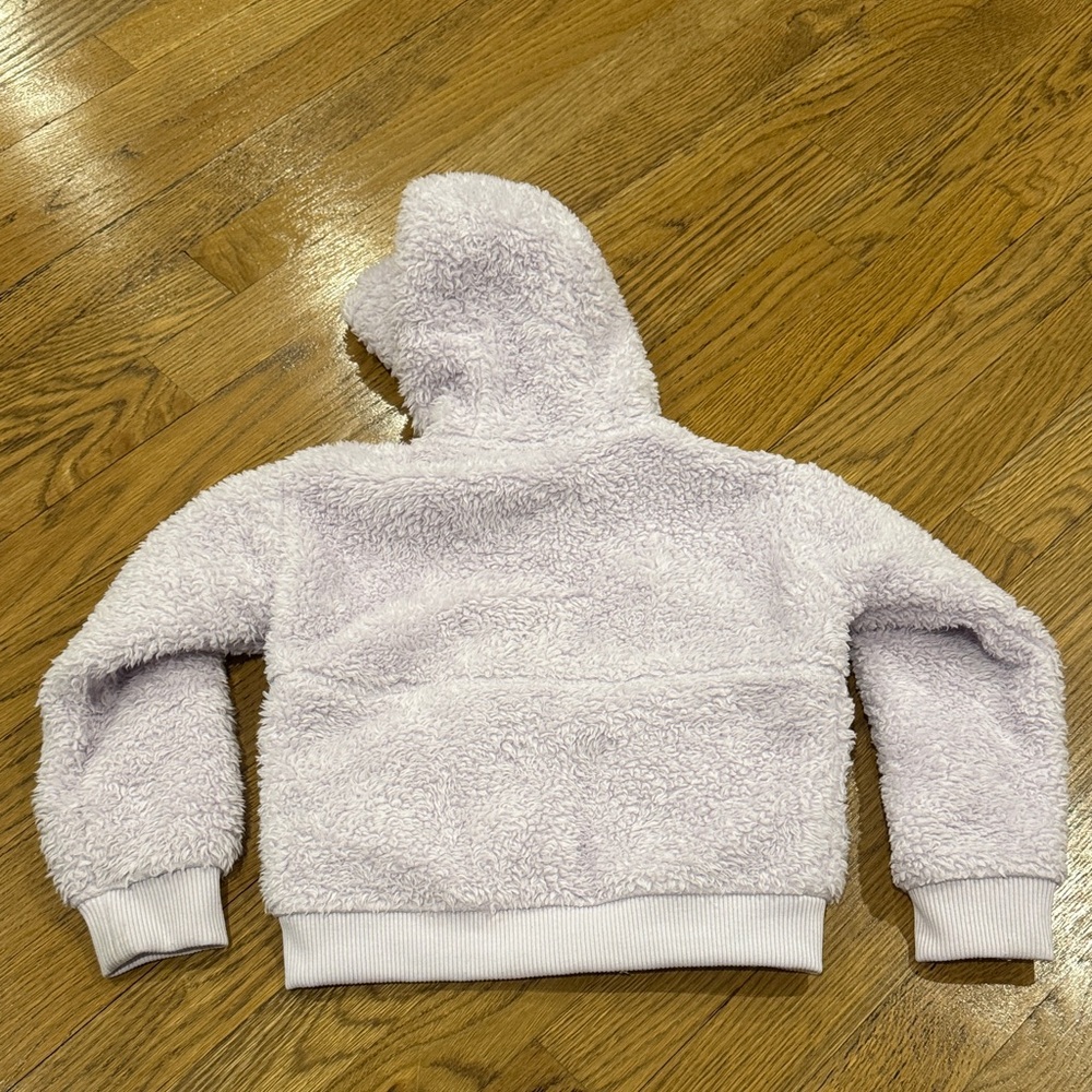 North Face Osito Sherpa Fleece Jacket Light Purple 3T GREAT CONDITION - Picture 5 of 6
